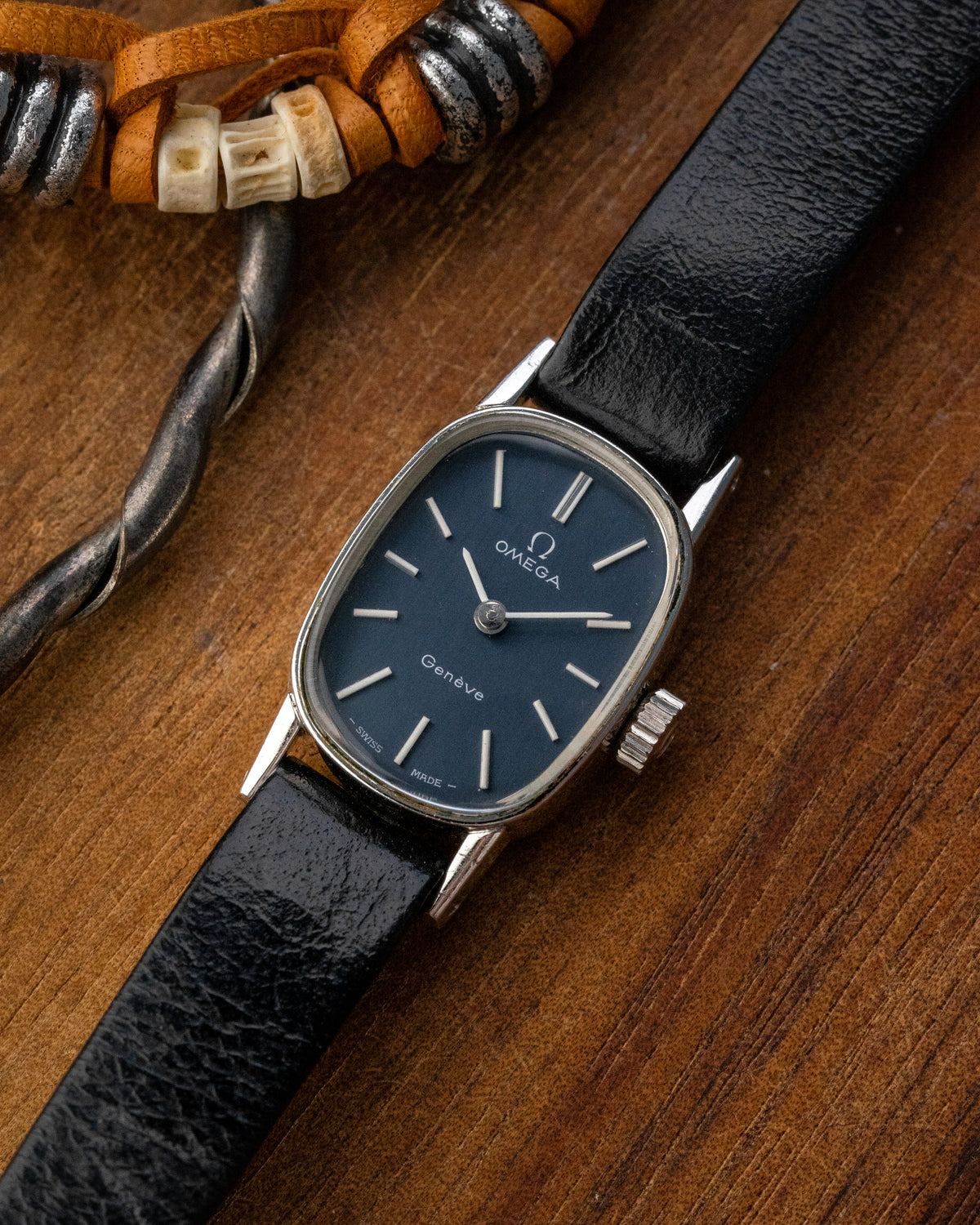 Omega Geneve Mini "Ellipse" Blue dial Ref. 511.414 (Cal. 485)