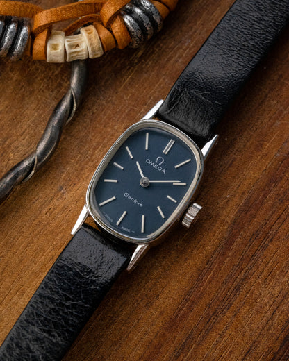 Omega Geneve Mini "Ellipse" Blue dial Ref. 511.414 (Cal. 485)