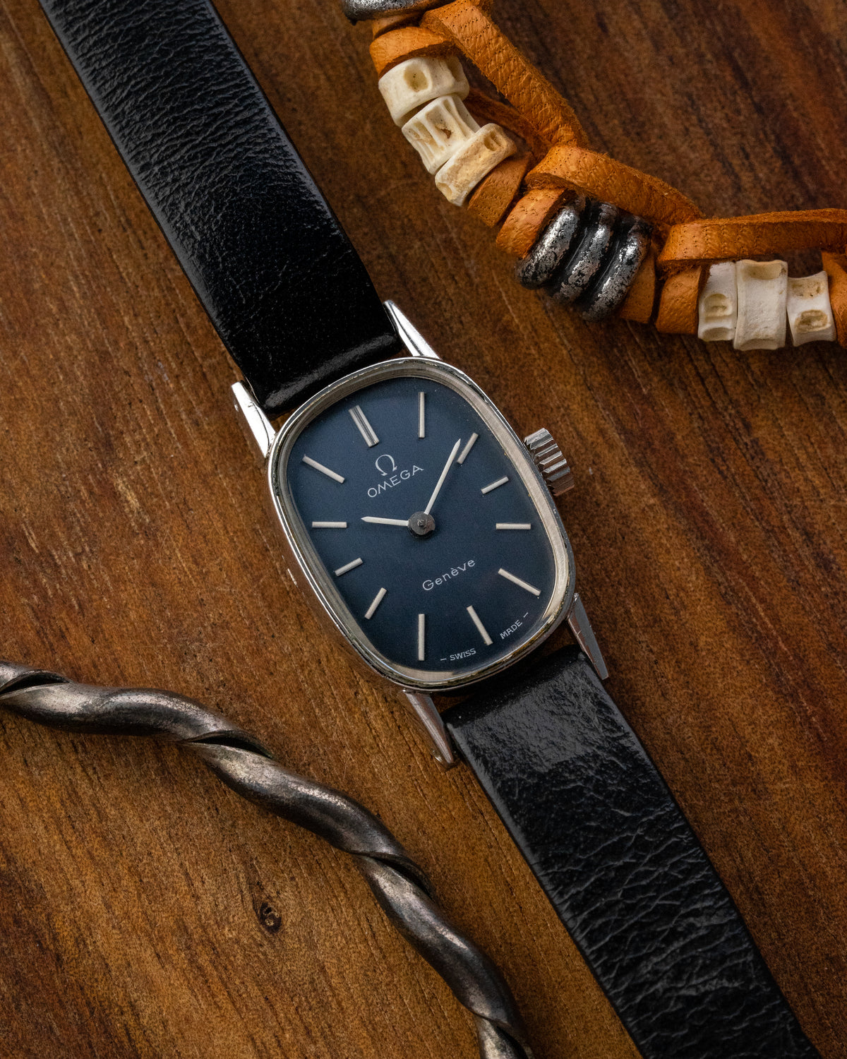 Omega Geneve Mini "Ellipse" Blue dial Ref. 511.414 (Cal. 485)