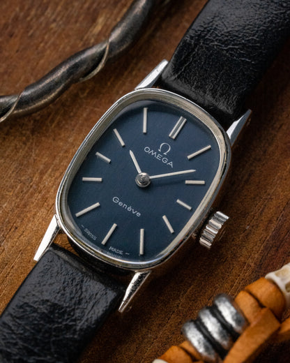 Omega Geneve Mini "Ellipse" Blue dial Ref. 511.414 (Cal. 485)
