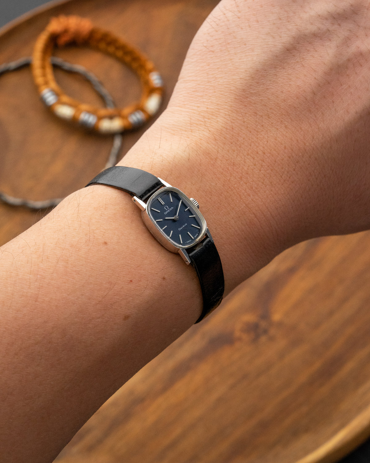 Omega Geneve Mini "Ellipse" Blue dial Ref. 511.414 (Cal. 485)