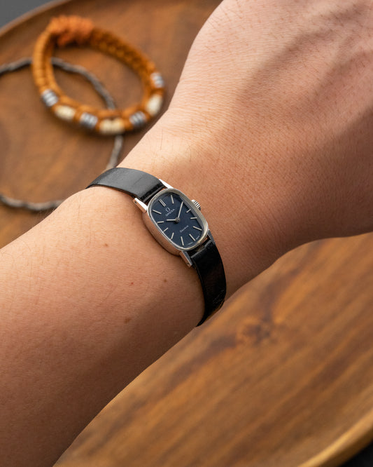 Omega Geneve Mini "Ellipse" Blue dial Ref. 511.414 (Cal. 485)