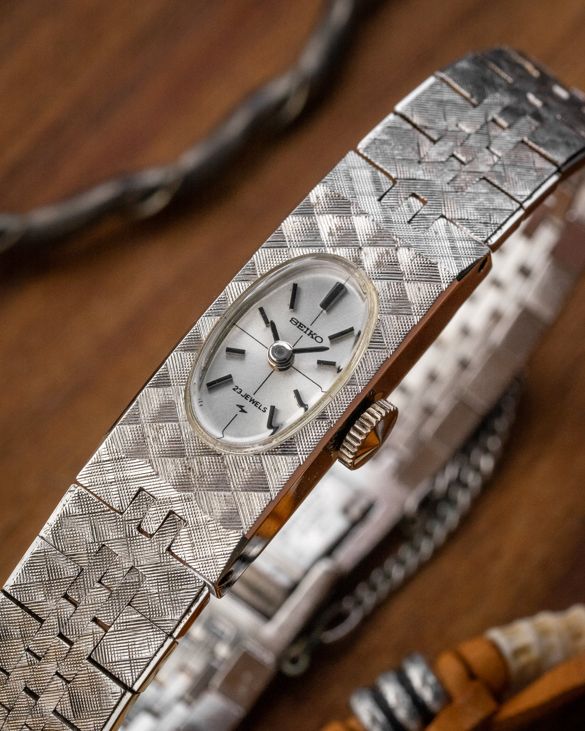 Seiko Dame Guilloché Crosshair dial Ladies Ref. 1520-3341