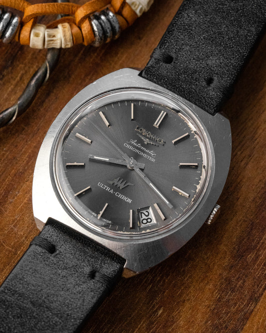 Longines Ultra-Chron Chronometer "C-Shape" Automatic Grey Dial Ref. 8355-2 (Cal. 6651)