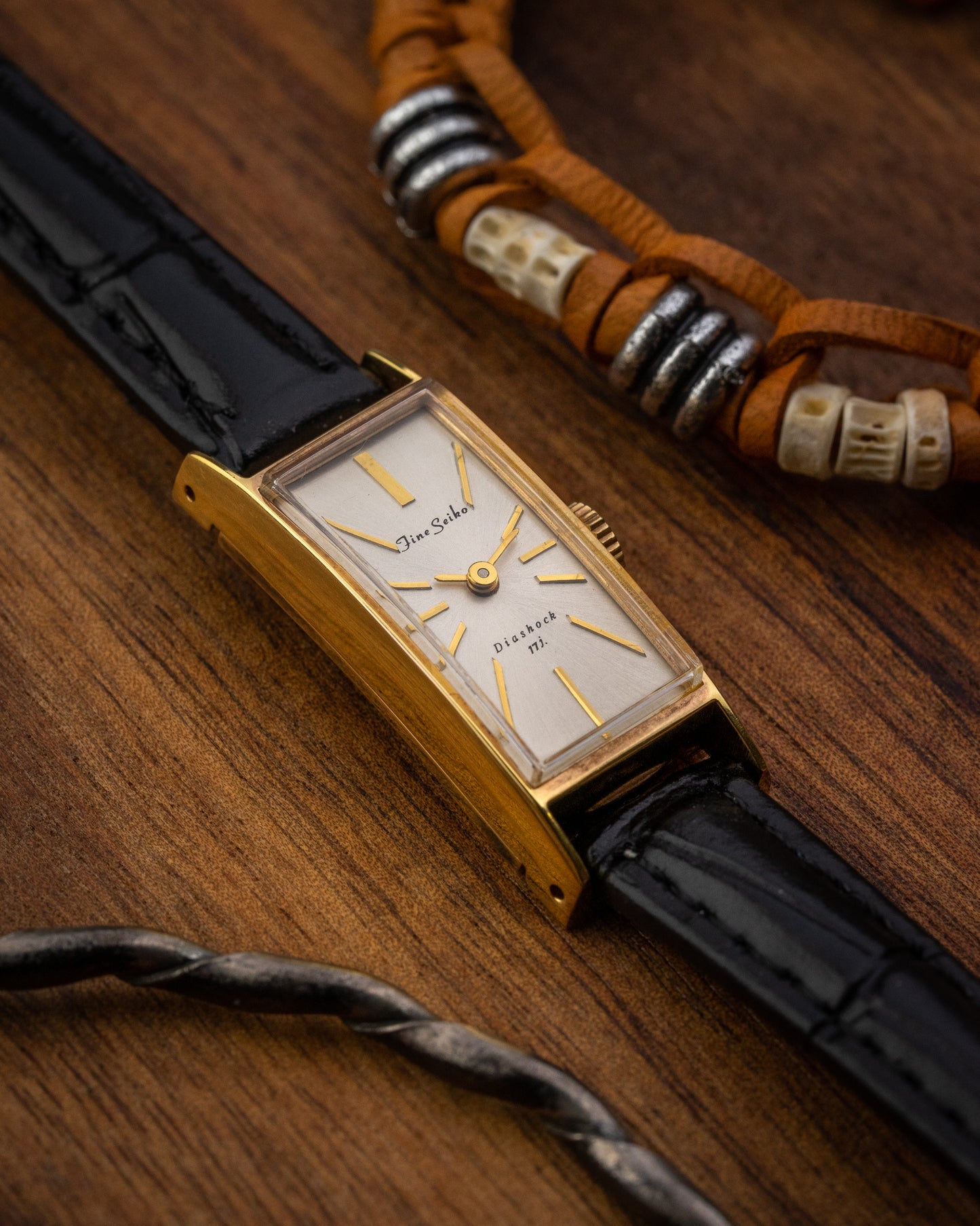 Seiko Fine "Tank style" Gold Ladies