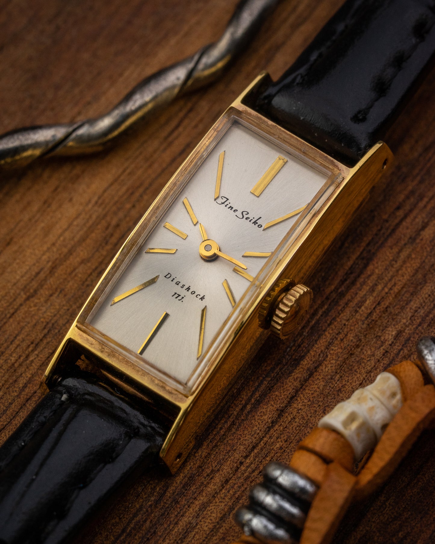 Seiko Fine "Tank style" Gold Ladies