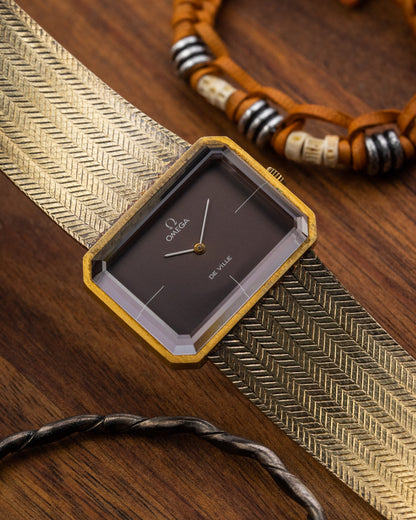 Omega De Ville “Cristallor” Emerald Woven Bracelet by Andrew Grima Ref. 5110379 (Cal. 625)