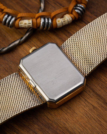 Omega De Ville “Cristallor” Emerald Woven Bracelet by Andrew Grima Ref. 5110379 (Cal. 625)