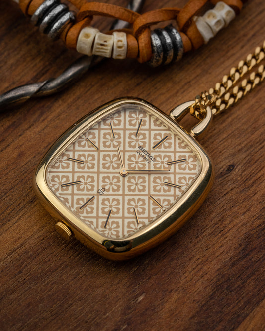 Seiko Pendent Necklace "Floral dial" Cushion