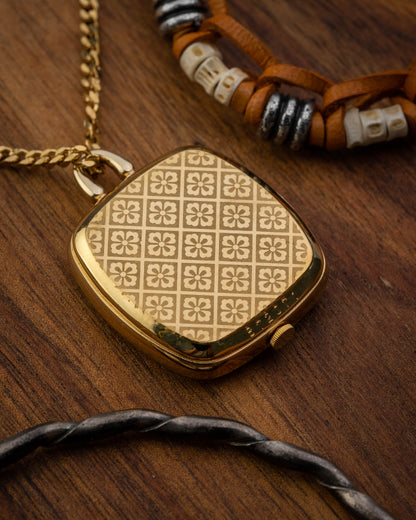 Seiko Pendent Necklace "Floral dial" Cushion