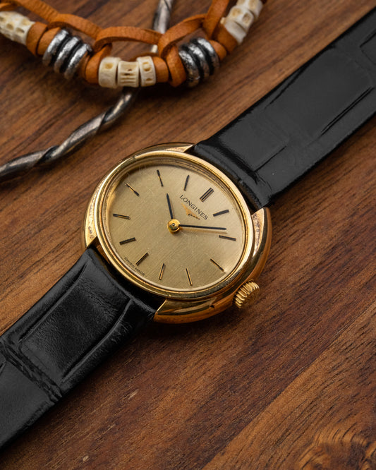 Longines Oval Oblong “C-Shape” case Gold Ref. 5081 (Cal. 5602)