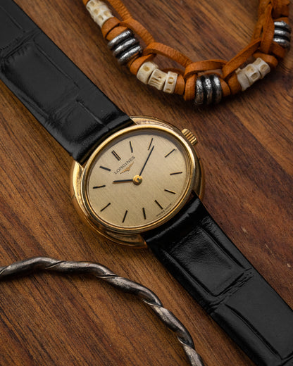 Longines Oval Oblong “C-Shape” case Gold Ref. 5081 (Cal. 5602)