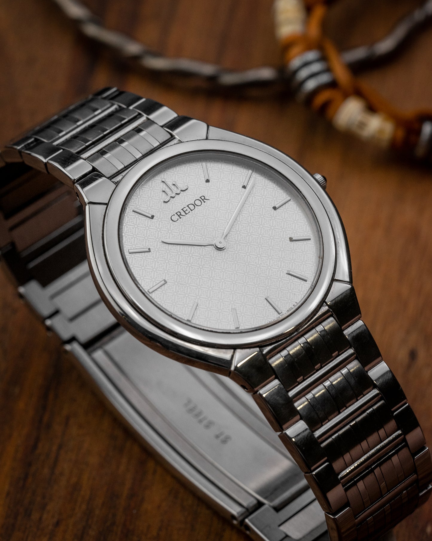 Credor Seiko "Monogram" 2F70-0490 Integrated Bracelet