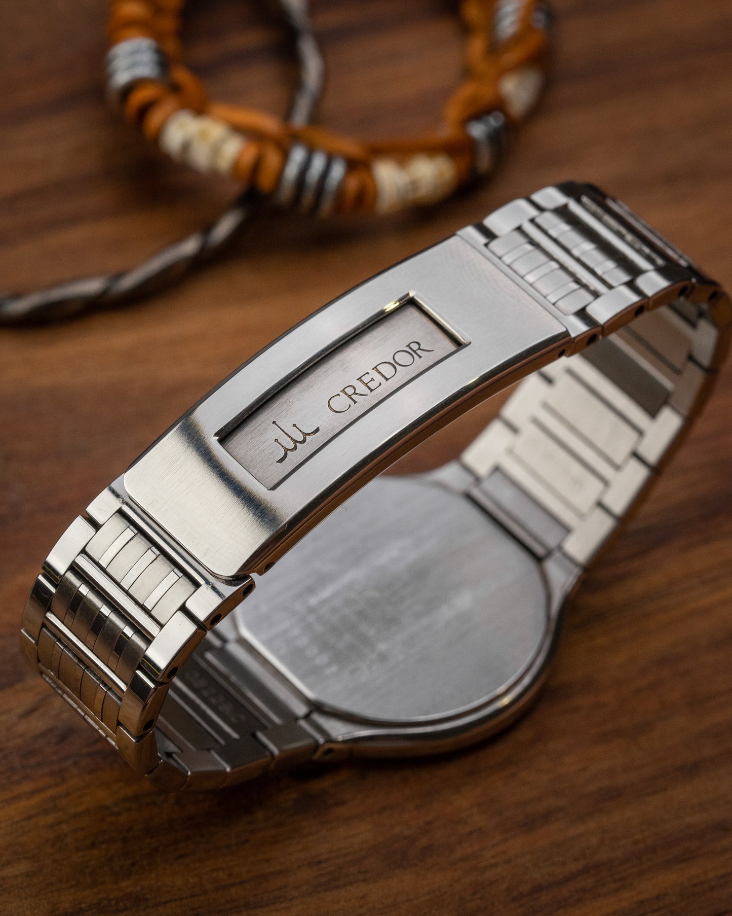 Credor Seiko "Monogram" 2F70-0490 Integrated Bracelet