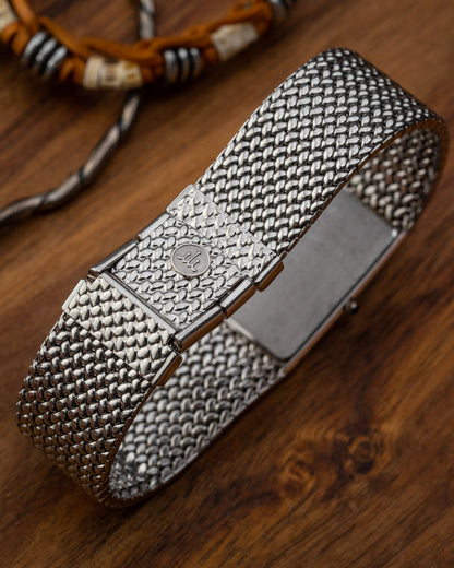 Credor Seiko Rectangular Frosty dial Ref. 2F70-5330
