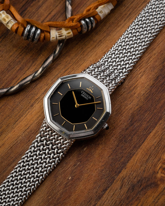 Credor Seiko Octagonal "Onyx" Ref. 8420-5660