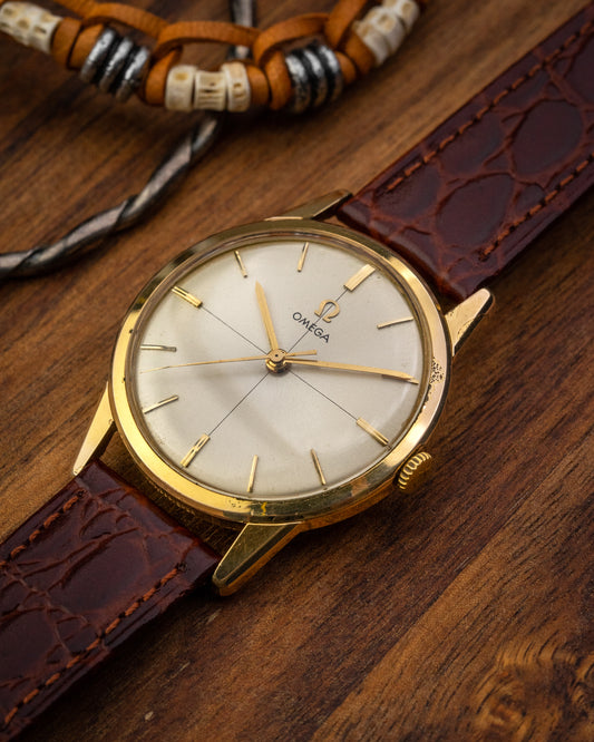 Omega Classic Crosshair dial Gold Ref. 14732-1 (Cal. 285)