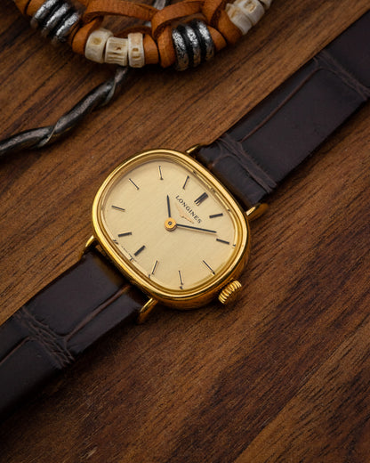 Longines “Ellipse Horizontale” Oval Ladies Gold Ref. 1129 (Cal. L817.4)