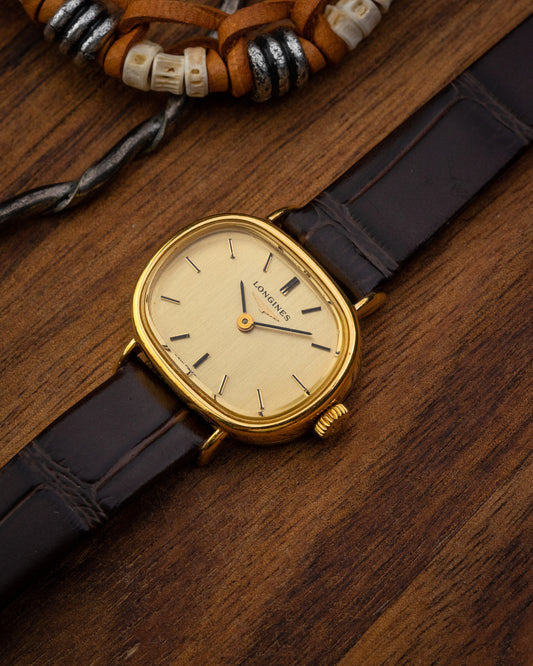 Longines “Ellipse Horizontale” Oval Ladies Gold Ref. 1129 (Cal. L817.4)