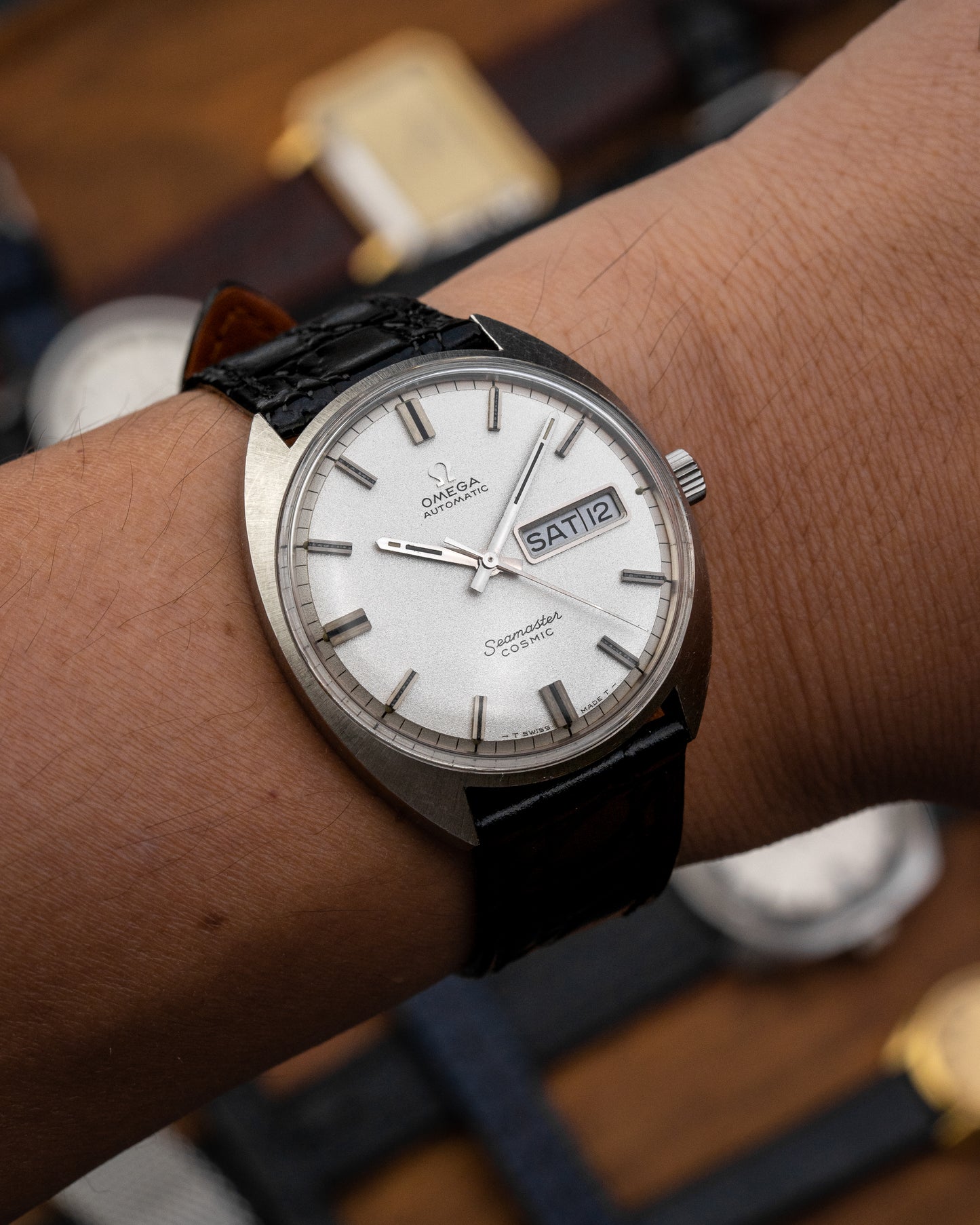 Omega Seamaster Cosmic Automatic Day-Date "Sparkle" dial Ref. 166.036 (Cal. 752)