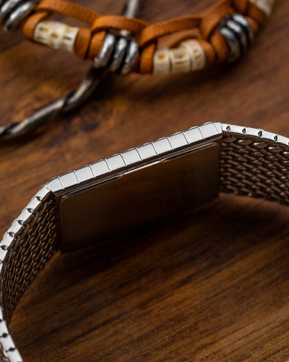 Credor Seiko Rectangular Black dial Ref. 2F70-5330
