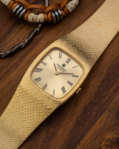 Universal Geneve “Cobra” Roman dial Integrated Gold Ref. 542014 (Cal. 1-42)