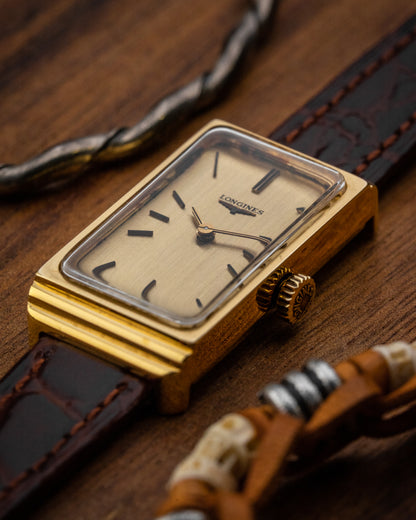 Longines Rectangular "Bullion" Gold Ref. 805-50612 (Cal. 5602)