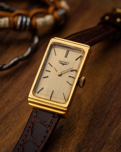 Longines Rectangular "Bullion" Gold Ref. 805-50612 (Cal. 5602)