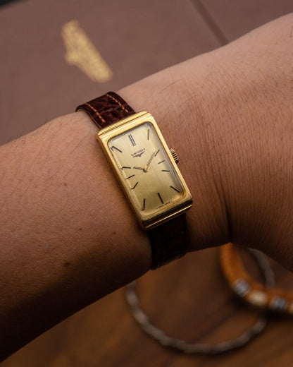 Longines Rectangular "Bullion" Gold Ref. 805-50612 (Cal. 5602)