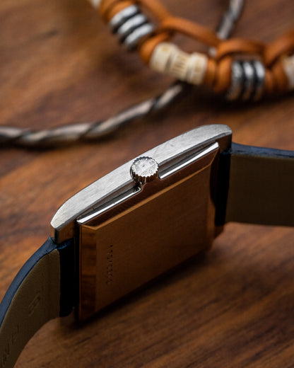 Longines Flagship "Square Cushion" Blue Racetrack dial Ref. 8416-7 (Cal. 847.3)
