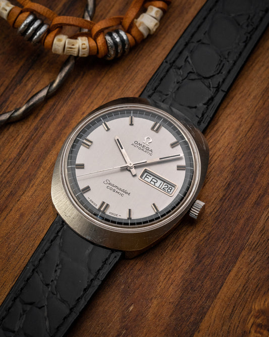 Omega Seamaster Cosmic "Helmet" Automatic Day-Date Ref. 166.035 (Cal. 752)