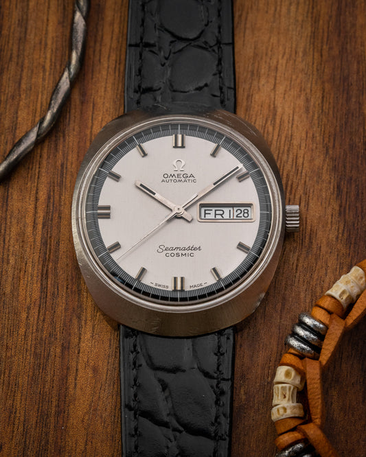 Omega Seamaster Cosmic "Helmet" Automatic Day-Date Ref. 166.035 (Cal. 752)
