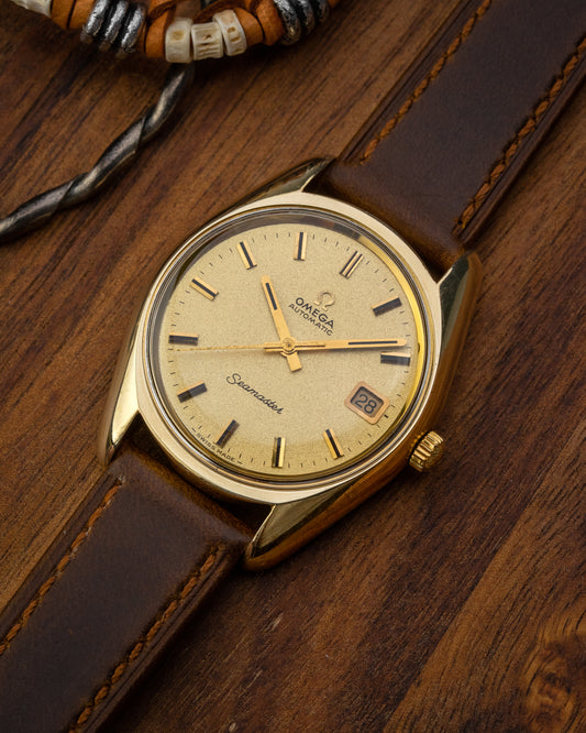Omega Seamaster Automatic Date "Sparkle" dial Gold Capped Ref. 166.067 (Cal. 565)