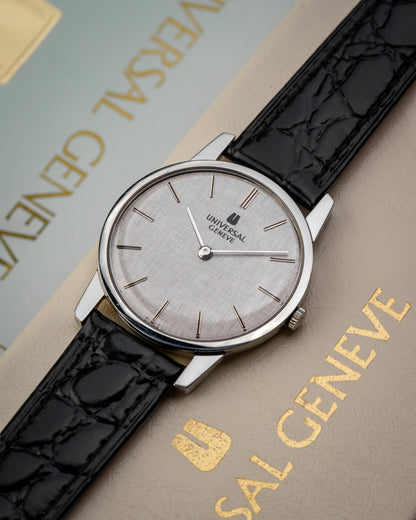 Universal Geneve "Ultra-Thin" Linen dial Ref. 842101 (Cal. 1-42)
