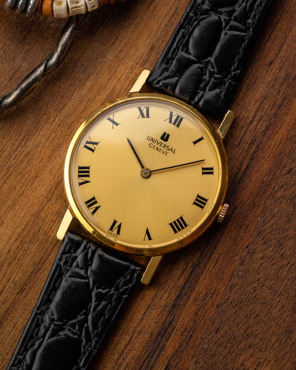 Universal Geneve "Calatrava" Roman dial Gold Ref. 542109 (Cal. 1-42)