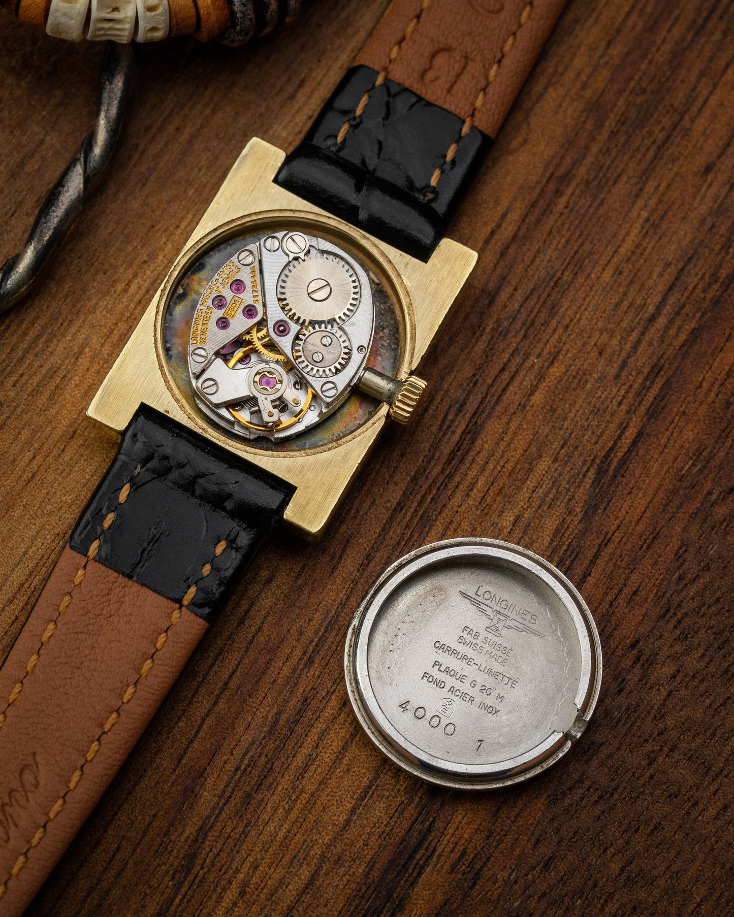 Longines Flagship "Tank Normale" Oval Roman dial Gold Ref. 4000-1 (Cal. 5601)