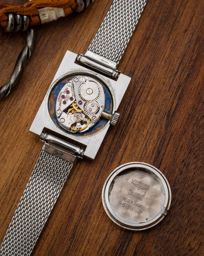 Longines Flagship "Tank Normale" Oval Blue Roman dial Ref. 8638-2 (Cal. 410)