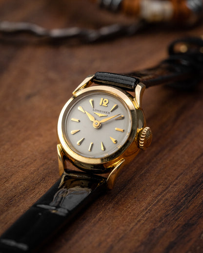 Longines Fancy "Helical Lugs" Gold Ladies Ref. 6832 (Cal. 14.16)