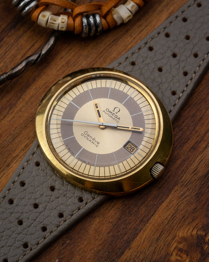 Omega Geneve Dynamic “UFO” Automatic Date Gold Capped Ref. 166.039 (Cal. 565)