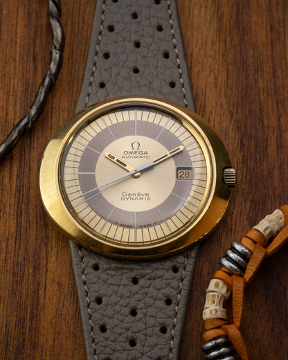 Omega Geneve Dynamic “UFO” Automatic Date Gold Capped Ref. 166.039 (Cal. 565)