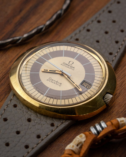Omega Geneve Dynamic “UFO” Automatic Date Gold Capped Ref. 166.039 (Cal. 565)