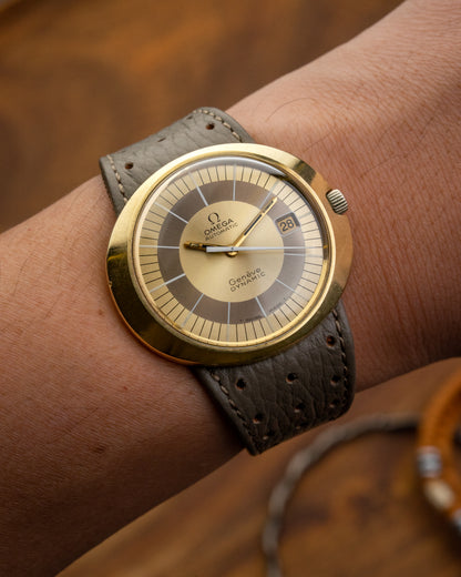 Omega Geneve Dynamic “UFO” Automatic Date Gold Capped Ref. 166.039 (Cal. 565)