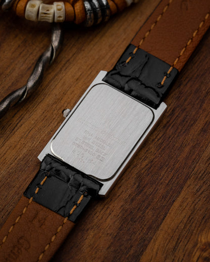 Credor Seiko "Tank" 14KT Gold Bezel 6730-5100