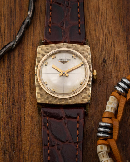Longines Hexagonal "Mosaic" Crosshair dial Gold Ref. 6015 (Cal. 370)