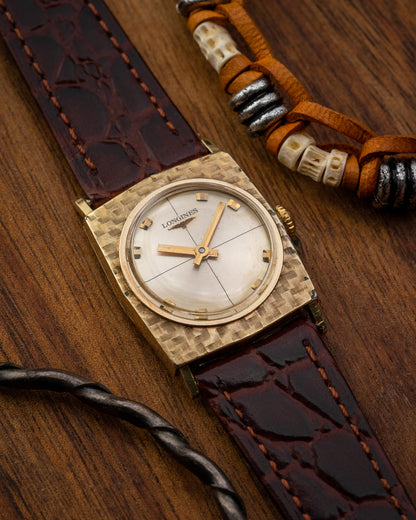 Longines Hexagonal "Mosaic" Crosshair dial Gold Ref. 6015 (Cal. 370)