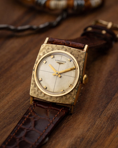 Longines Hexagonal "Mosaic" Crosshair dial Gold Ref. 6015 (Cal. 370)