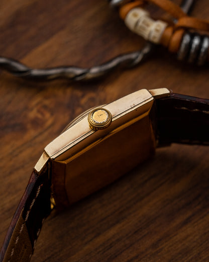 Longines Hexagonal "Mosaic" Crosshair dial Gold Ref. 6015 (Cal. 370)