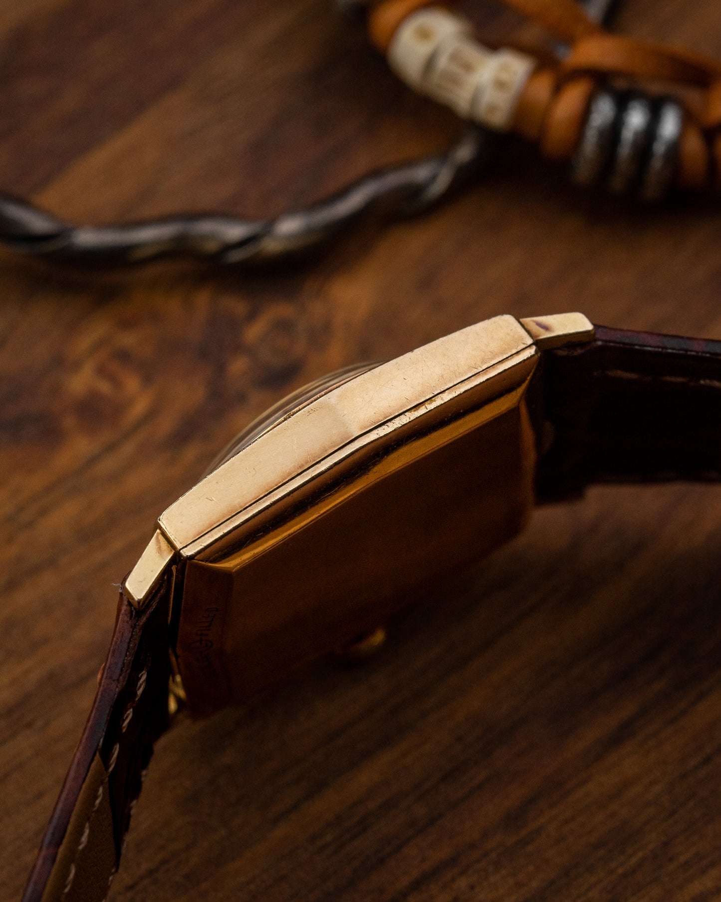 Longines Hexagonal "Mosaic" Crosshair dial Gold Ref. 6015 (Cal. 370)