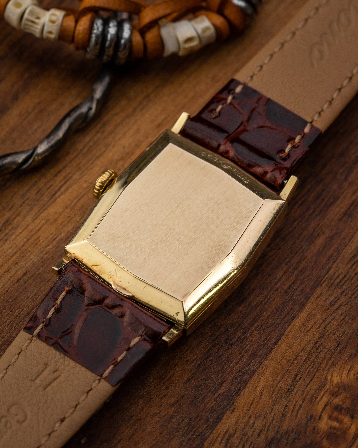 Longines Hexagonal "Mosaic" Crosshair dial Gold Ref. 6015 (Cal. 370)