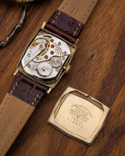 Longines Hexagonal "Mosaic" Crosshair dial Gold Ref. 6015 (Cal. 370)